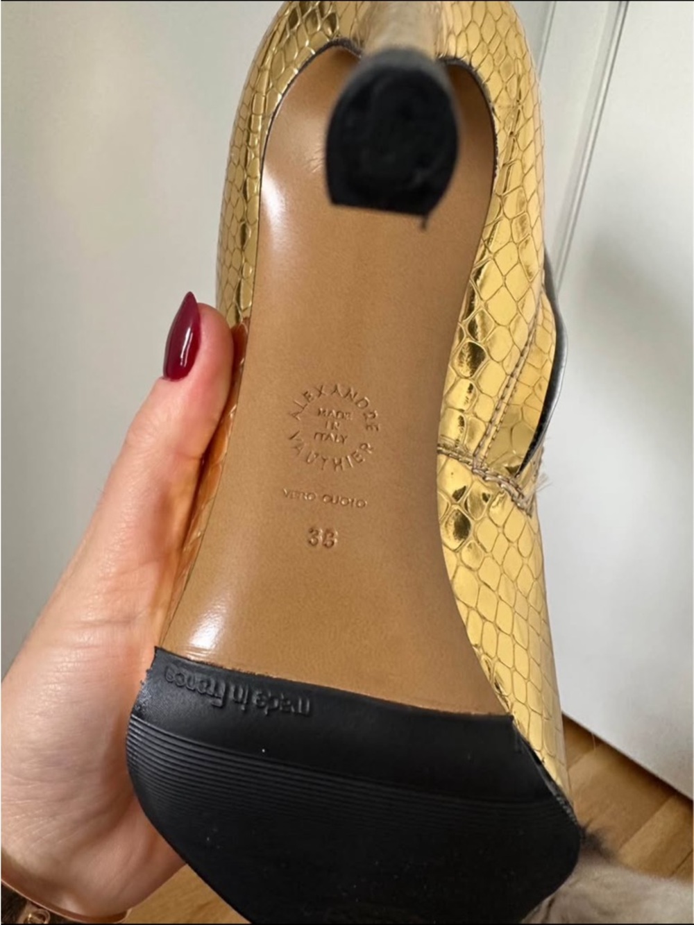 Alexandre Vauthier Gold Statement Boots – Never Worn – Size 38 - NEVER WORN - Picture 5 of 6
